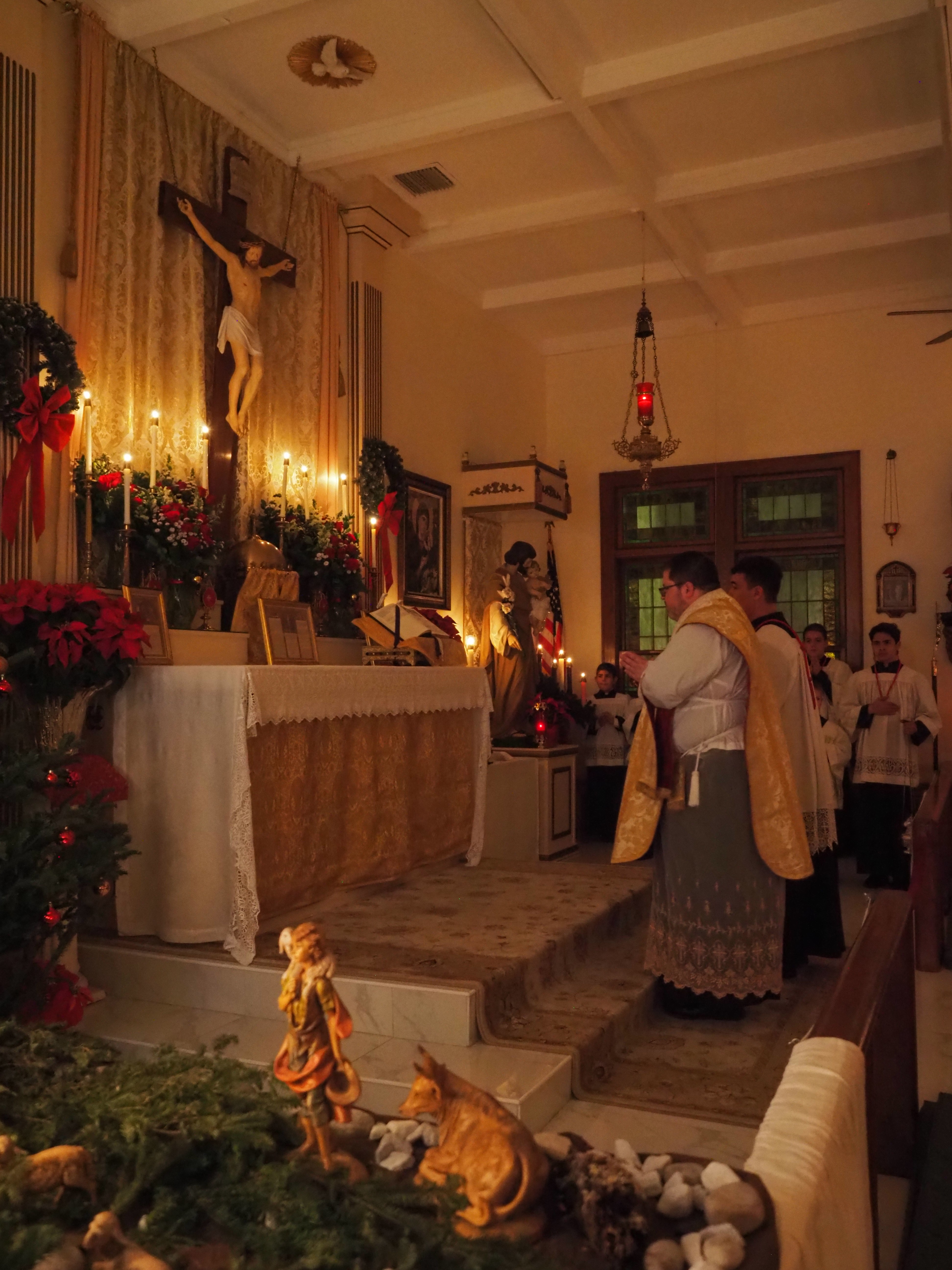 Christmas Midnight Mass and First Communion 12