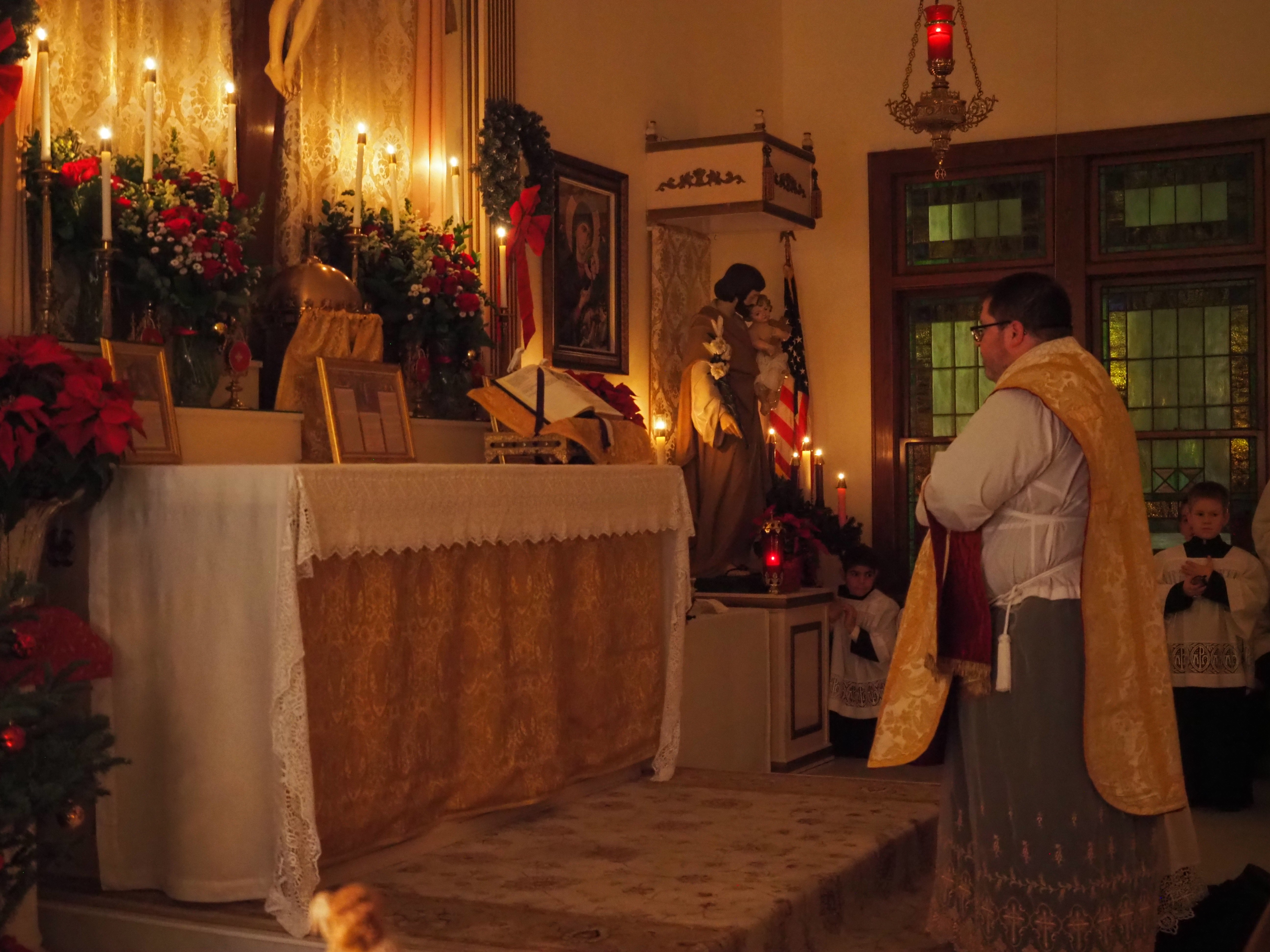 Christmas Midnight Mass and First Communion 13