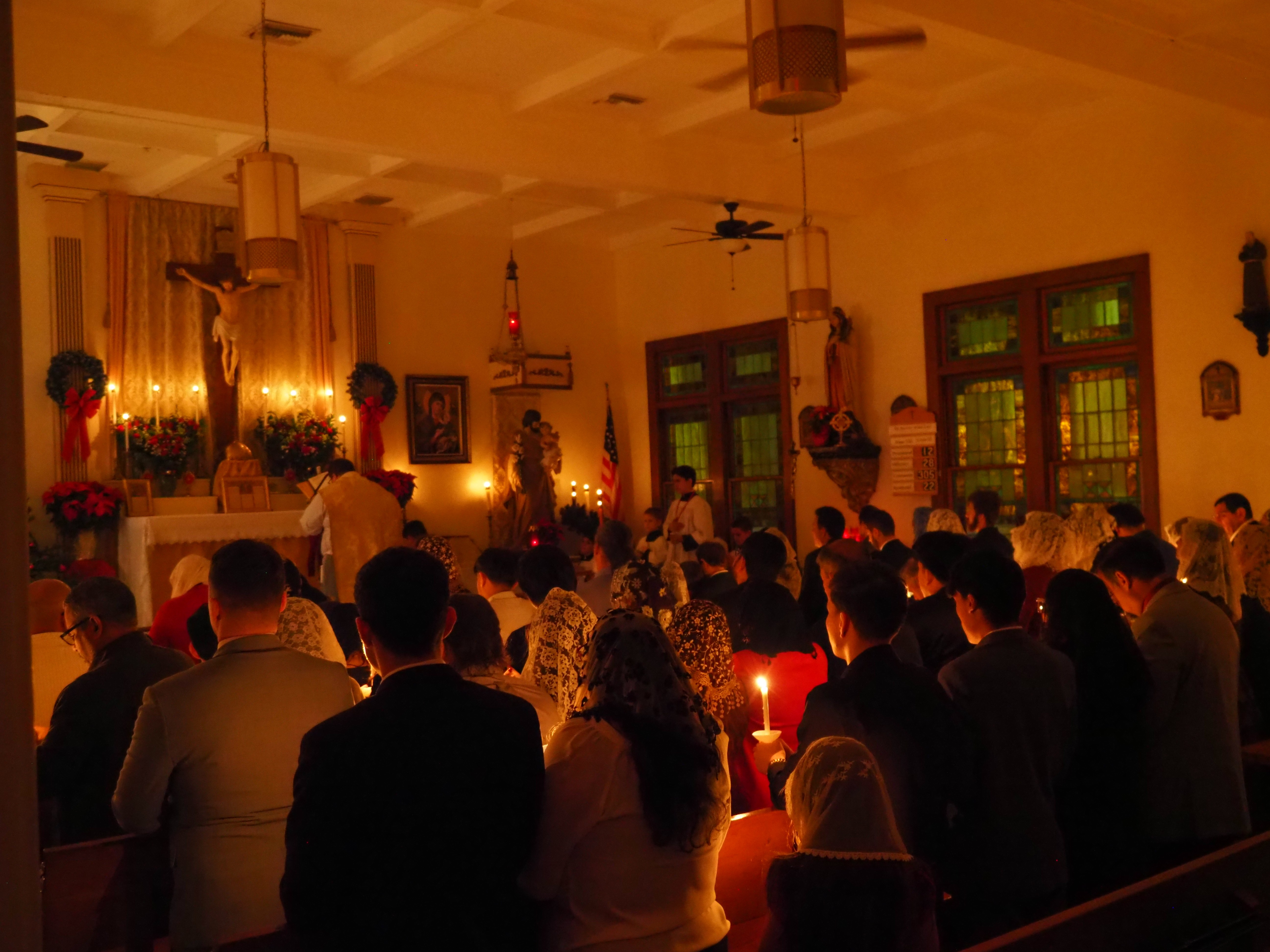 Christmas Midnight Mass and First Communion 17