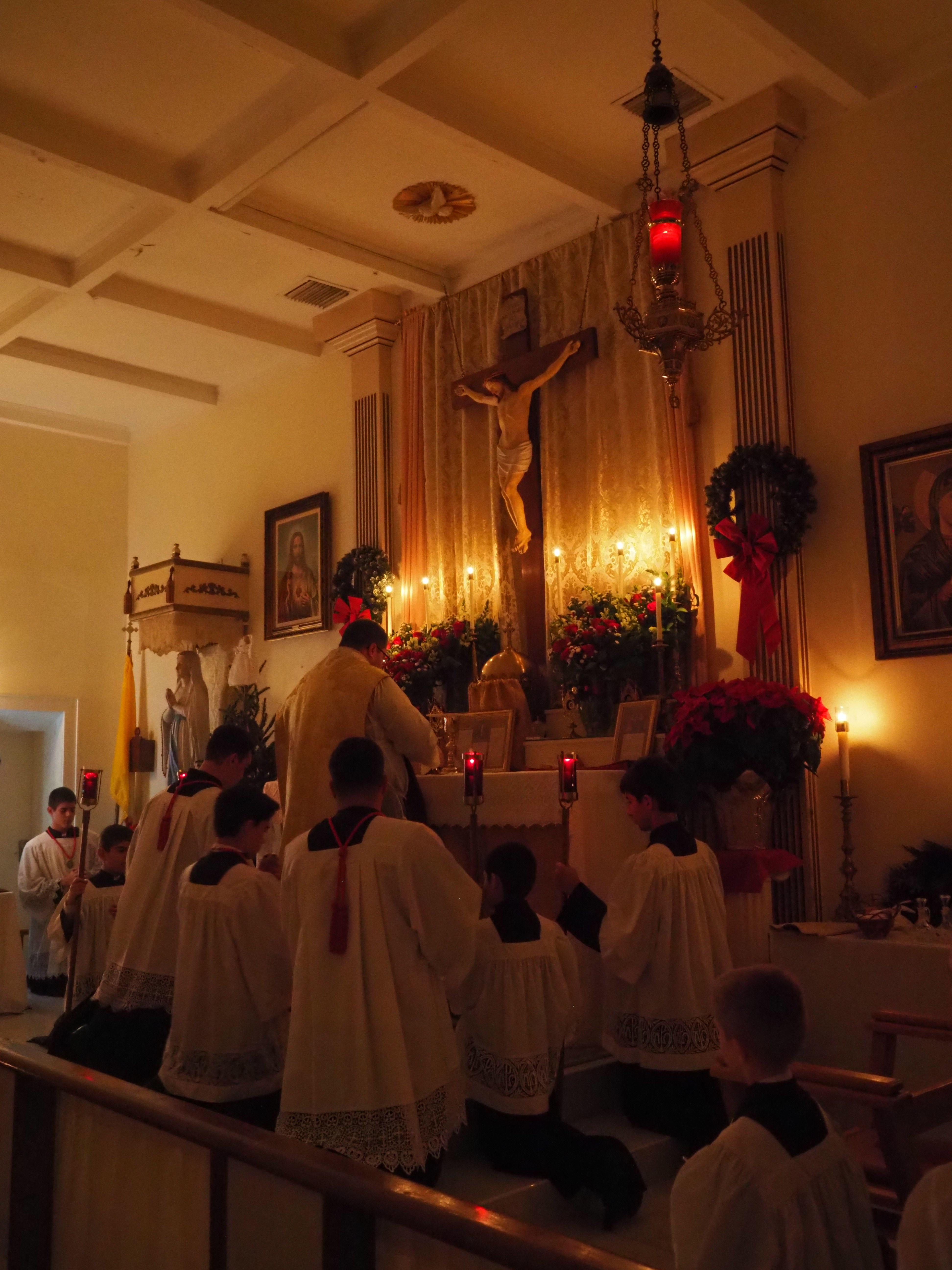 Christmas Midnight Mass and First Communion 24
