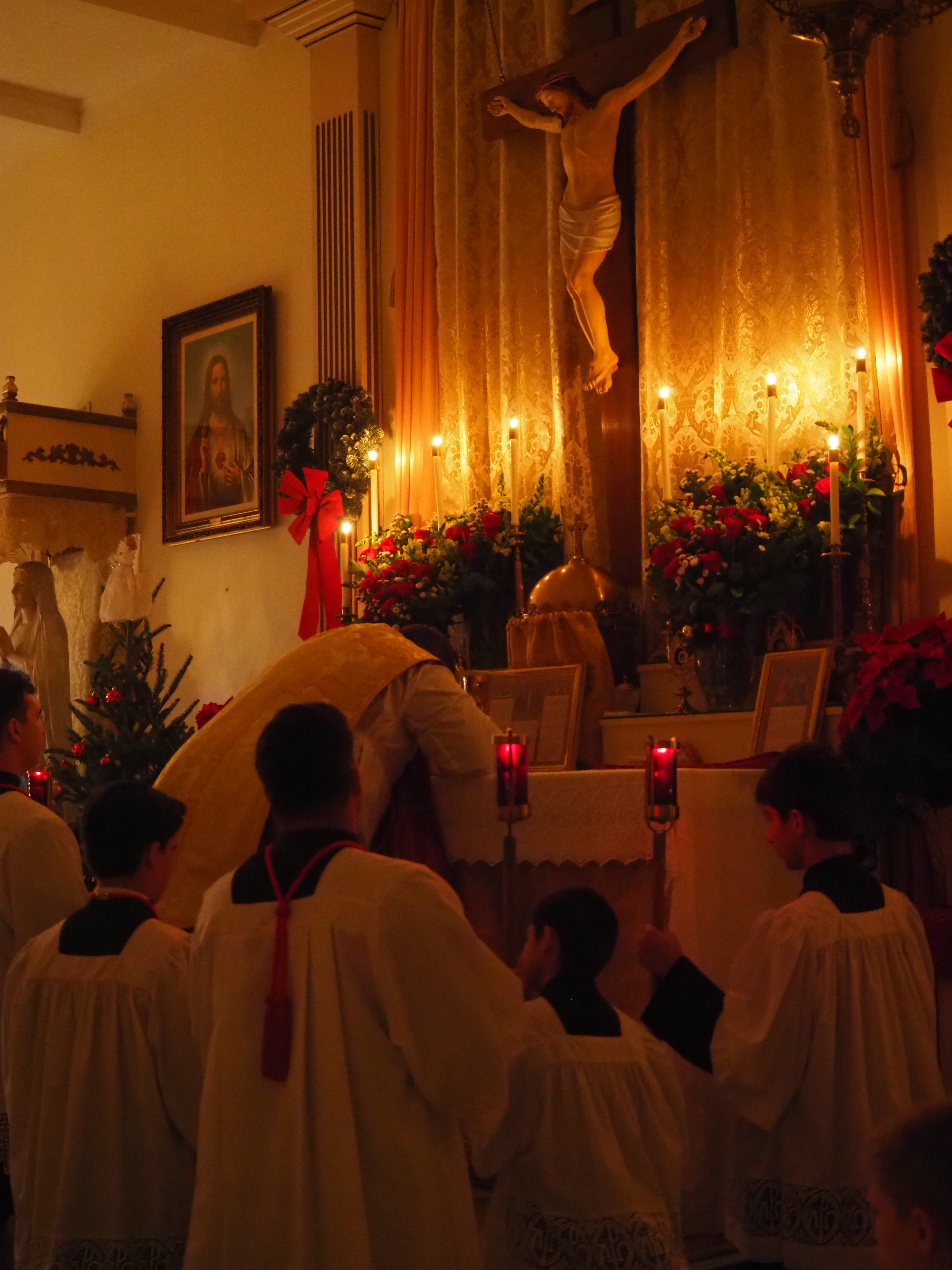 Christmas Midnight Mass and First Communion 25