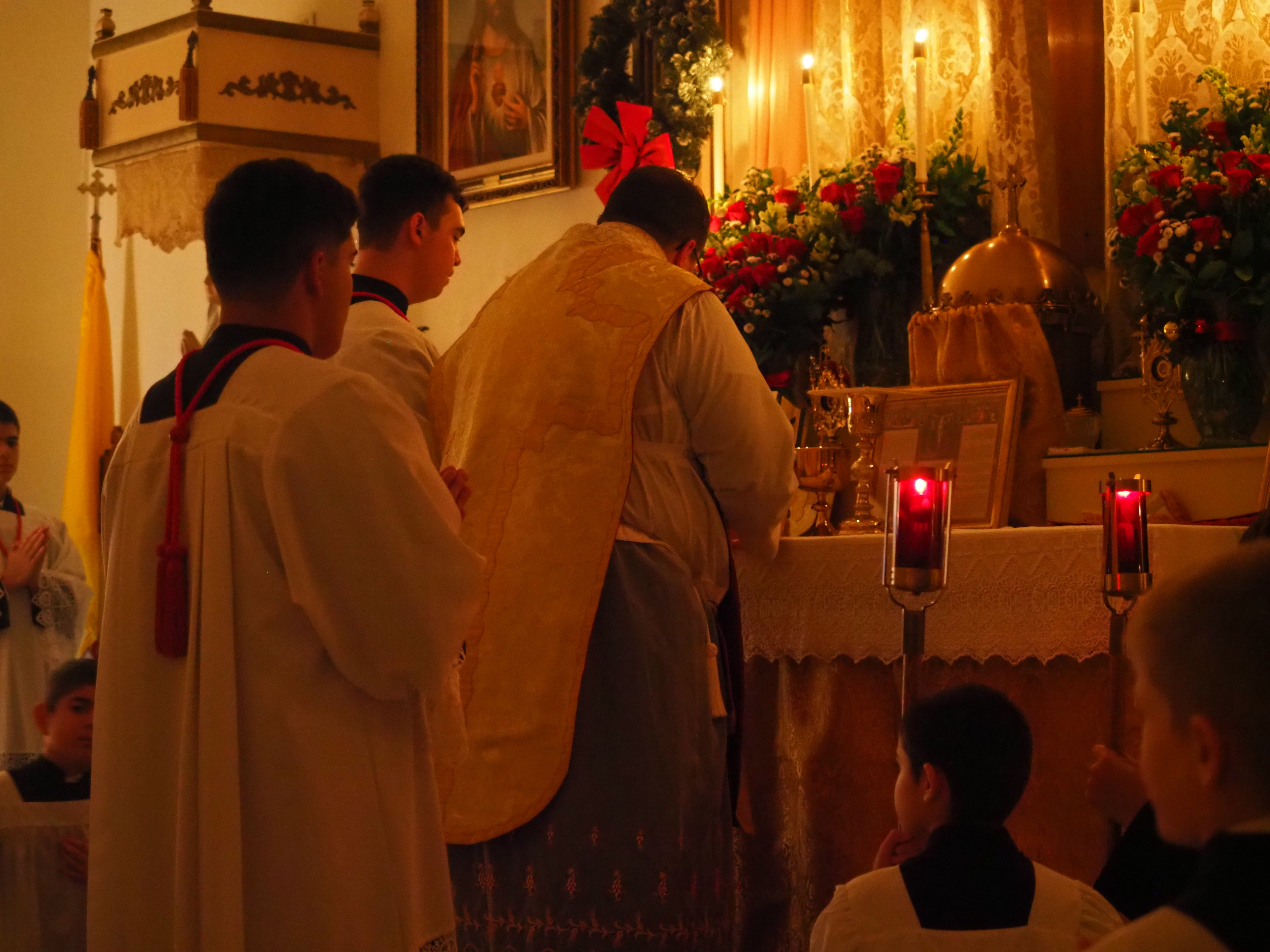 Christmas Midnight Mass and First Communion 29