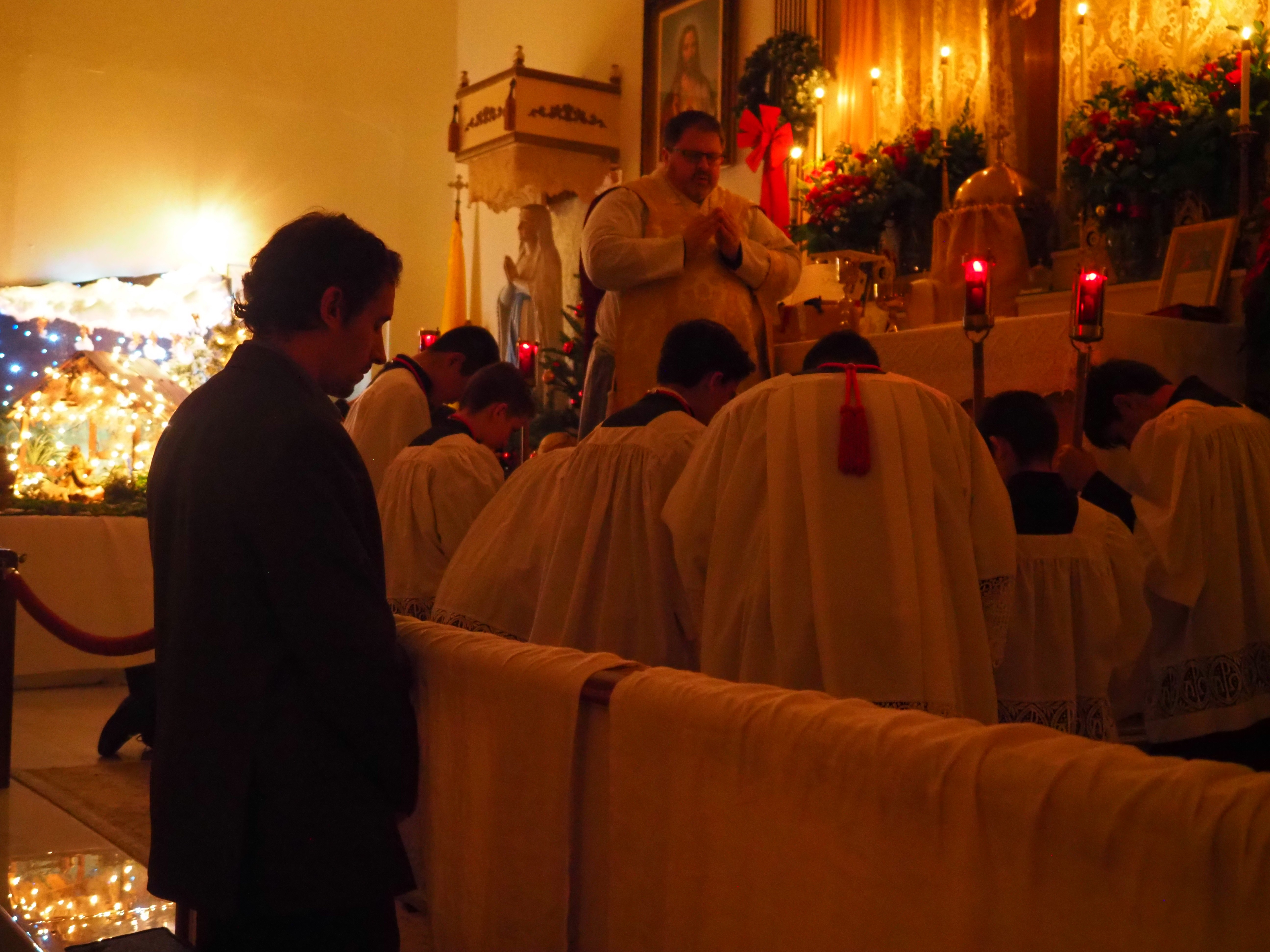 Christmas Midnight Mass and First Communion 30