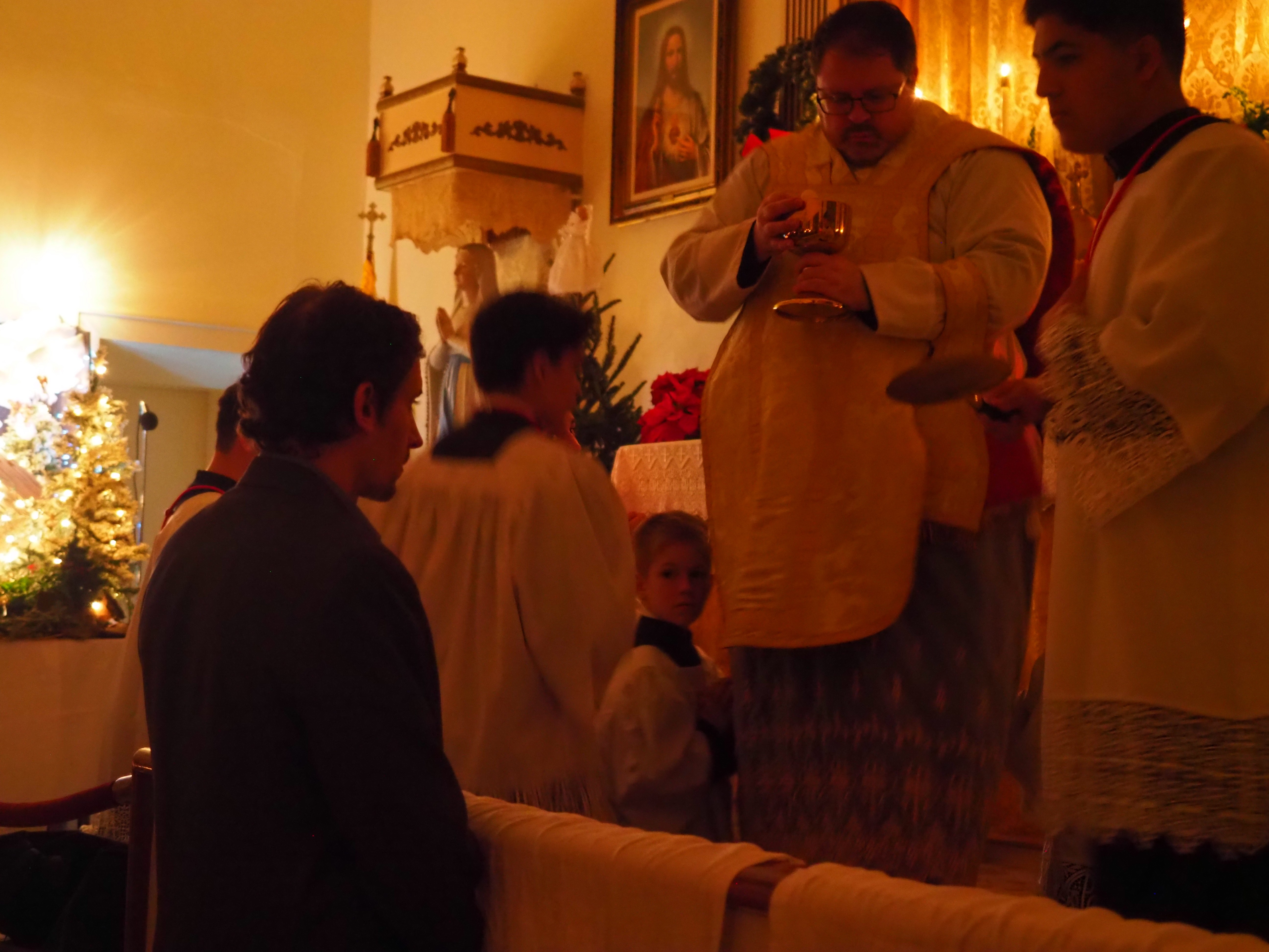 Christmas Midnight Mass and First Communion 33