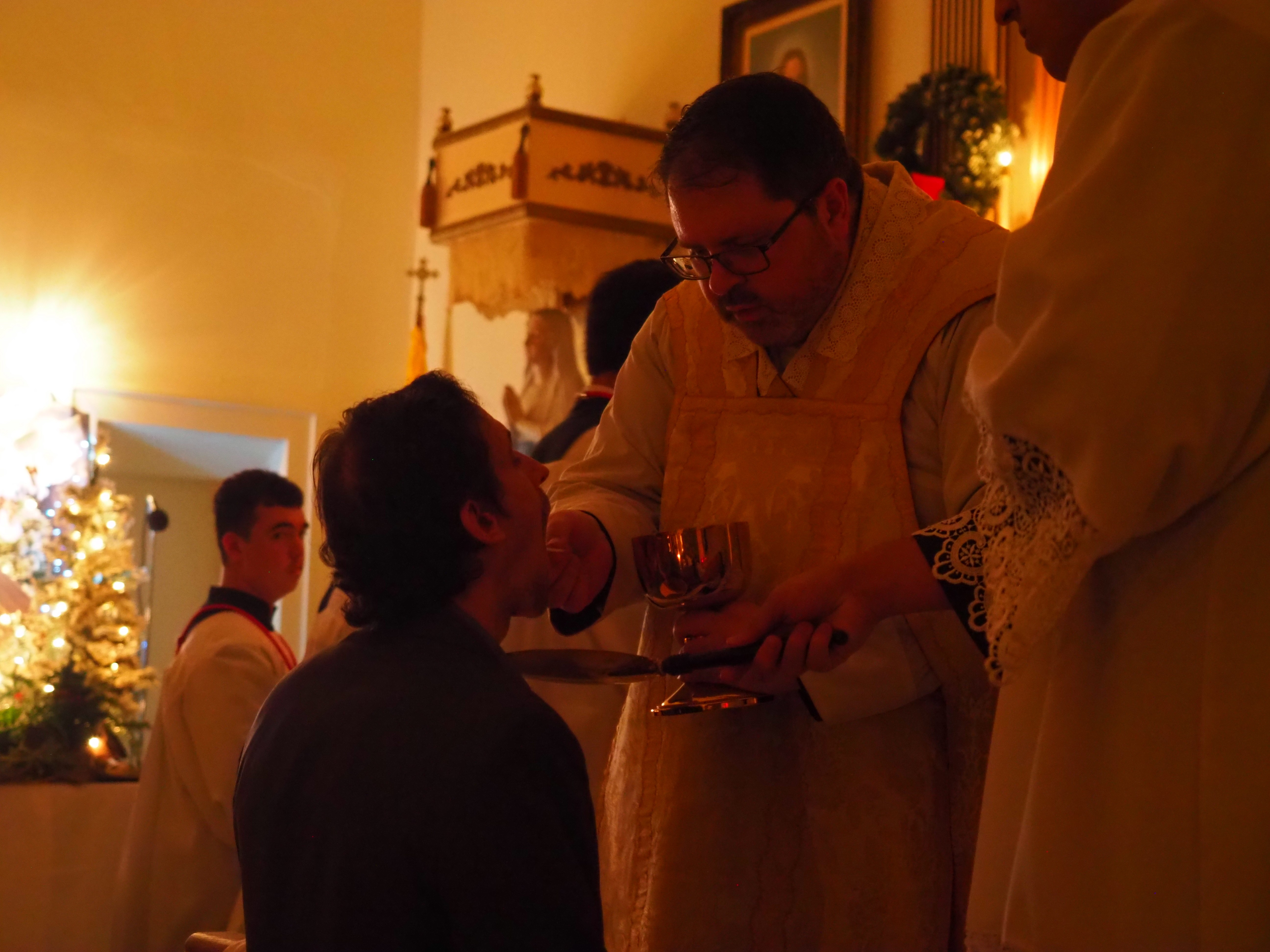 Christmas Midnight Mass and First Communion 34