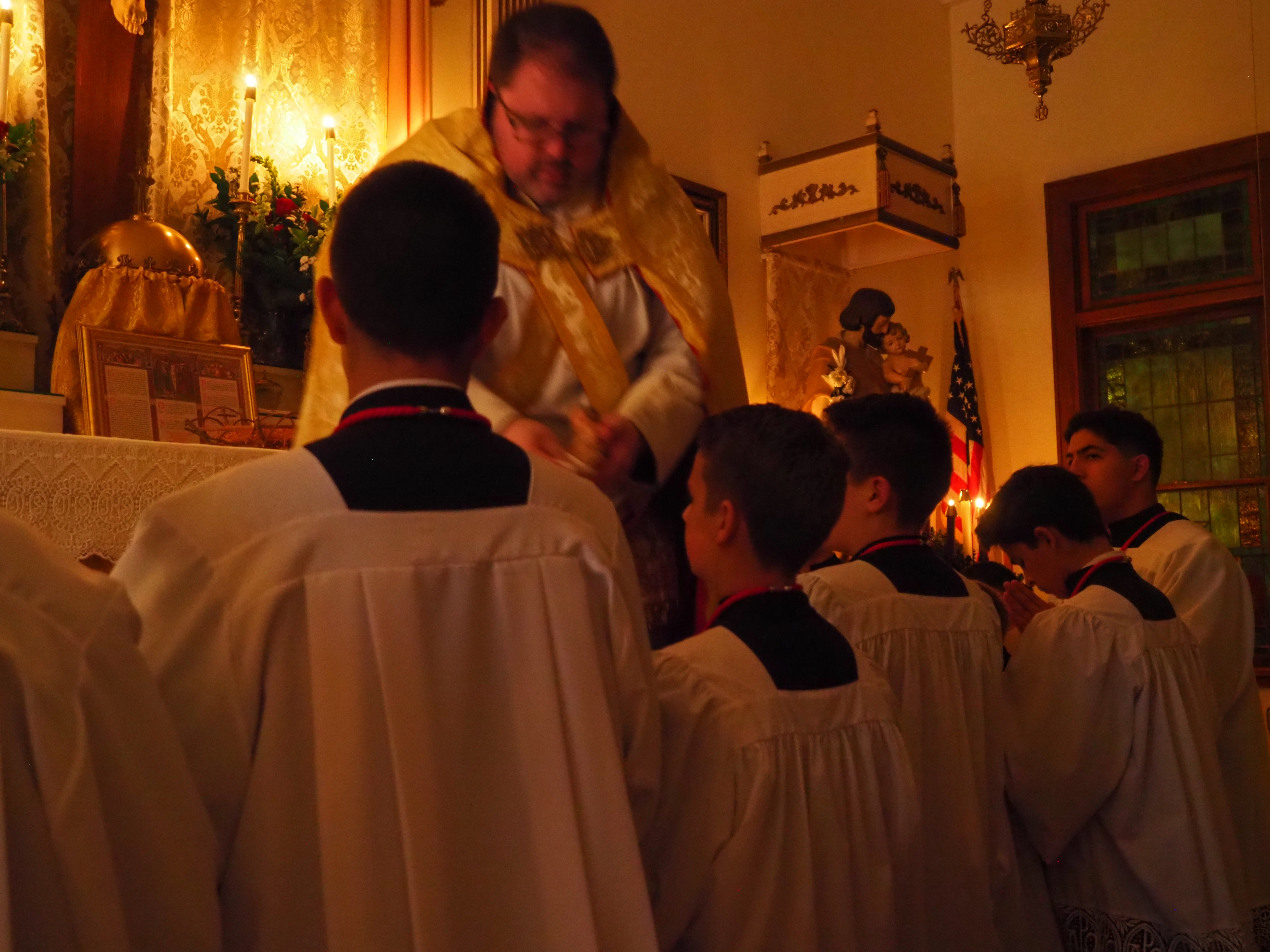 Christmas Midnight Mass and First Communion 36